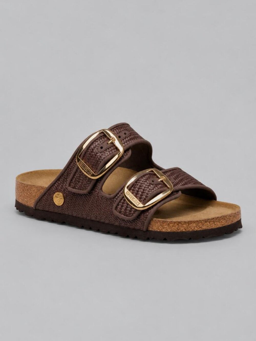 Women's Arizona Big Buckle Raffia Sandals - Raffia Carafe